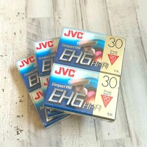 JVC EHG Hi-Fi VHS-C Tapes (6 Tapes)